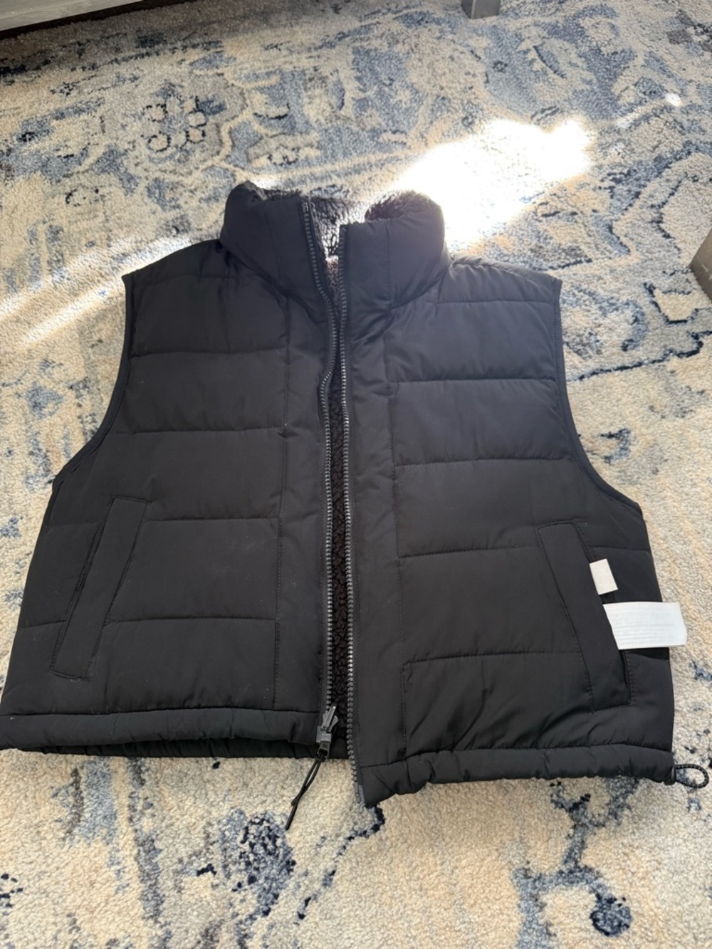 Gilly Hicks Black Quilted Puffer Vest